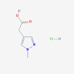 2-(1-methyl-1H-pyrazol-4-yl)acetic acid hydrochloride
