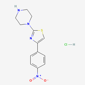 1-[4-(4-Nitrophenyl)-1,3-thiazol-2-yl]piperazine hydrochloride