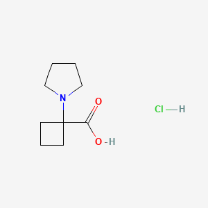 1-(Pyrrolidin-1-yl)cyclobutane-1-carboxylic acid hydrochloride