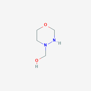molecular formula C4H10N2O2 B14357438 (1,3,4-Oxadiazinan-4-yl)methanol CAS No. 90816-02-7