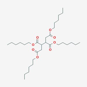 molecular formula C32H58O8 B14357444 Tetrahexyl butane-1,2,3,4-tetracarboxylate CAS No. 91453-85-9