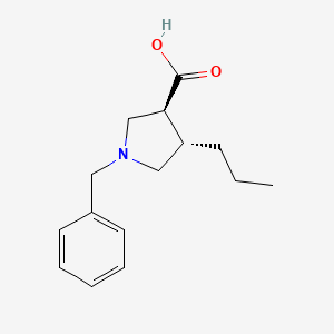 (3S,4S)-1-benzyl-4-propylpyrrolidine-3-carboxylic acid