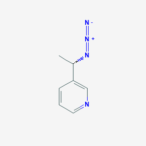 molecular formula C7H8N4 B1435753 3-[(1S)-1-azidoethyl]pyridine CAS No. 1604261-94-0