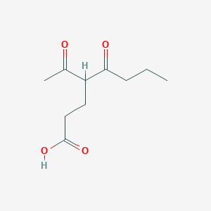 molecular formula C10H16O4 B14357576 4-Acetyl-5-oxooctanoic acid CAS No. 90208-45-0