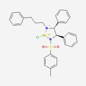 molecular formula C30H30ClN2O2RuS B1435758 (S,S)-Teth-TsDpen RuCl CAS No. 851051-43-9