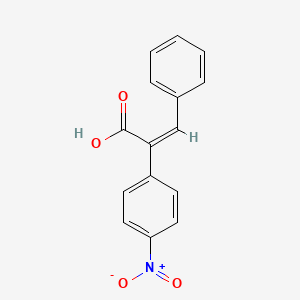 molecular formula C15H11NO4 B14357581 (Z)-2-(4-nitrophenyl)-3-phenylprop-2-enoic acid CAS No. 92498-11-8