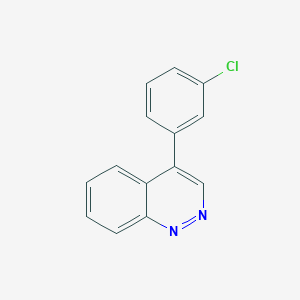 molecular formula C14H9ClN2 B14357612 4-(3-Chlorophenyl)cinnoline CAS No. 90141-98-3