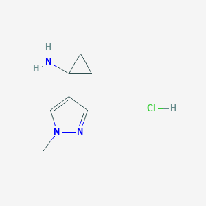 1-(1-Methyl-1H-pyrazol-4-yl)cyclopropanamine hydrochloride