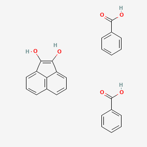 molecular formula C26H20O6 B14357676 Acenaphthylene-1,2-diol;benzoic acid CAS No. 92825-47-3