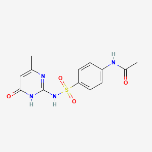 molecular formula C13H14N4O4S B14357751 N-4-Acetyl-4-hydroxysulfamerazine CAS No. 90831-56-4