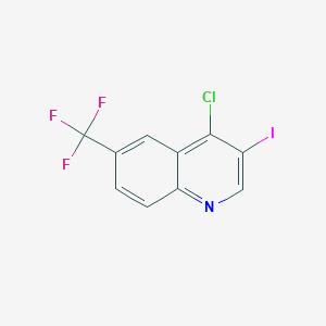 molecular formula C10H4ClF3IN B1435776 4-Chloro-3-iodo-6-(trifluoromethyl)quinoline CAS No. 1431364-46-3