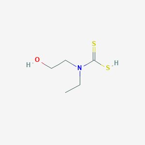 molecular formula C5H11NOS2 B14357766 Ethyl(2-hydroxyethyl)carbamodithioic acid CAS No. 91308-52-0
