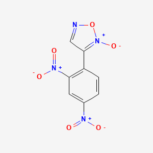 molecular formula C8H4N4O6 B14357799 3-(2,4-Dinitrophenyl)-2-oxido-1,2,5-oxadiazol-2-ium CAS No. 91416-48-7