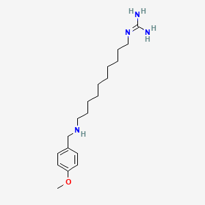 molecular formula C19H34N4O B14357831 N''-(10-{[(4-Methoxyphenyl)methyl]amino}decyl)guanidine CAS No. 92411-89-7