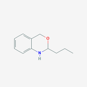 molecular formula C11H15NO B14357840 1,2-Dihydro-4H-2-(n-propyl)-3,1-benzoxazine CAS No. 90284-39-2