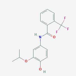 molecular formula C17H16F3NO3 B14357880 Flutolanil M-2 HFT CAS No. 90890-71-4