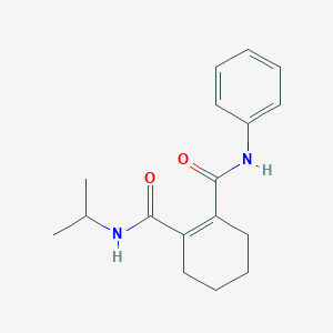 molecular formula C17H22N2O2 B14357894 N~1~-Phenyl-N~2~-(propan-2-yl)cyclohex-1-ene-1,2-dicarboxamide CAS No. 90184-54-6