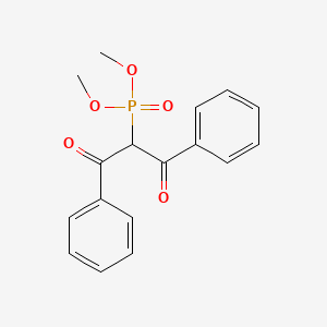 molecular formula C17H17O5P B14357928 Dimethyl (1,3-dioxo-1,3-diphenylpropan-2-yl)phosphonate CAS No. 93640-50-7