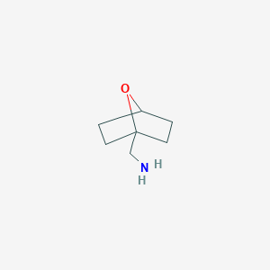 molecular formula C7H13NO B1435793 {7-Oxabicyclo[2.2.1]heptan-1-yl}methanamine CAS No. 2059944-94-2