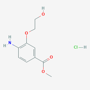 Methyl 4-amino-3-(2-hydroxyethoxy)benzoate hydrochloride
