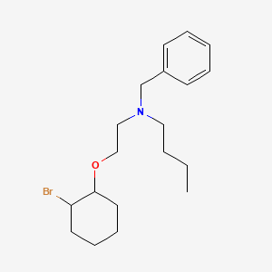 molecular formula C19H30BrNO B14357968 N-Benzyl-N-{2-[(2-bromocyclohexyl)oxy]ethyl}butan-1-amine CAS No. 90166-98-6