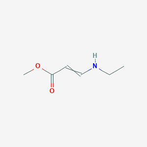 molecular formula C6H11NO2 B14357983 2-Propenoic acid, 3-(ethylamino)-, methyl ester CAS No. 90276-97-4