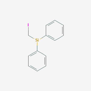 molecular formula C13H12ISi B14358050 Iodomethyldiphenylsilane 