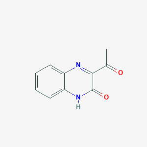 molecular formula C10H8N2O2 B14358081 2(1H)-Quinoxalinone, 3-acetyl- CAS No. 90770-97-1