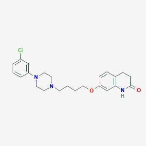 molecular formula C23H28ClN3O2 B143581 2-Deschloro Aripiprazole CAS No. 203395-82-8