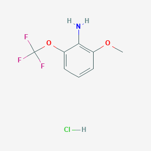 molecular formula C8H9ClF3NO2 B1435814 2-Methoxy-6-(trifluoromethoxy)aniline hydrochloride CAS No. 2060033-32-9