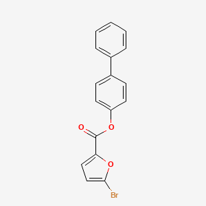 molecular formula C17H11BrO3 B14358153 Biphenyl-4-yl 5-bromo-2-furoate CAS No. 93261-71-3