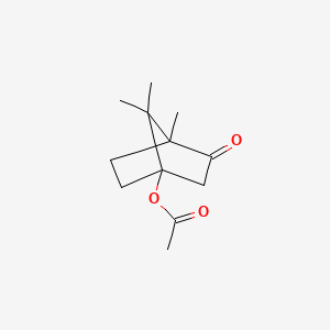 molecular formula C12H18O3 B14358173 Bicyclo[2.2.1]heptan-2-one, 4-(acetyloxy)-1,7,7-trimethyl- CAS No. 90547-87-8