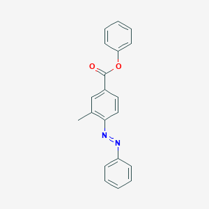 molecular formula C20H16N2O2 B14358204 Phenyl 3-methyl-4-[(E)-phenyldiazenyl]benzoate CAS No. 91786-00-4