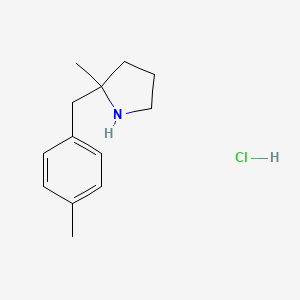 molecular formula C13H20ClN B1435825 2-甲基-2-[(4-甲基苯基)甲基]吡咯烷盐酸盐 CAS No. 2060000-33-9