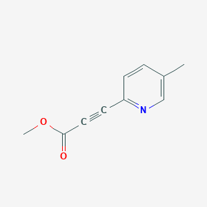 molecular formula C10H9NO2 B1435827 Methyl 3-(5-methylpyridin-2-YL)prop-2-ynoate CAS No. 1346777-99-8