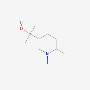 molecular formula C10H21NO B1435832 2-(1,6-Dimethylpiperidin-3-yl)propan-2-ol CAS No. 91342-95-9