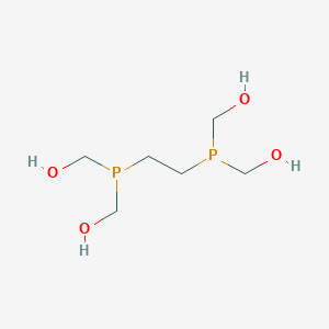molecular formula C6H16O4P2 B14358322 Methanol, (1,2-ethanediyldiphosphinidyne)tetrakis- CAS No. 93518-09-3