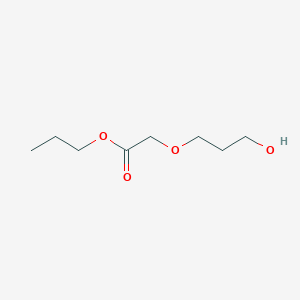 molecular formula C8H16O4 B14358331 Propyl (3-hydroxypropoxy)acetate CAS No. 90883-51-5