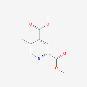 molecular formula C10H11NO4 B14358350 Dimethyl 5-methylpyridine-2,4-dicarboxylate CAS No. 90275-71-1