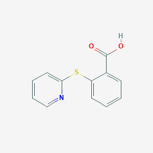 molecular formula C12H9NO2S B14358361 2-[(Pyridin-2-yl)sulfanyl]benzoic acid CAS No. 91493-37-7