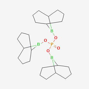 molecular formula C24H42B3O4P B14358369 Tris[(9-borabicyclo[3.3.1]nonan-9-yl)oxy](oxo)-lambda~5~-phosphane CAS No. 92810-25-8