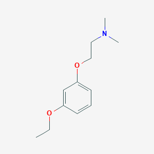 molecular formula C12H19NO2 B143584 2-(3-ethoxyphenoxy)-N,N-dimethylethanamine CAS No. 137889-71-5