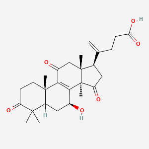 4-[(7S,10S,13R,14R,17R)-7-Hydroxy-4,4,10,13,14-pentamethyl-3,11,15-trioxo-1,2,5,6,7,12,16,17-octahydrocyclopenta[a]phenanthren-17-yl]pent-4-enoic acid
