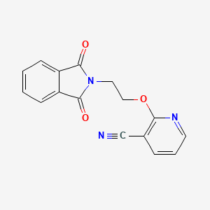 2-[2-(1,3-Dioxo-1,3-dihydro-2h-isoindol-2-yl)ethoxy]nicotinonitrile