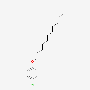 molecular formula C18H29ClO B14358490 Benzene, 1-chloro-4-(dodecyloxy)- CAS No. 95248-99-0
