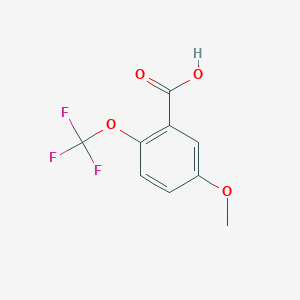 molecular formula C9H7F3O4 B1435856 5-Methoxy-2-(trifluoromethoxy)benzoic acid CAS No. 433330-73-5