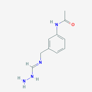 molecular formula C10H14N4O B14358560 N-(3-{[(E)-(Hydrazinylmethylidene)amino]methyl}phenyl)acetamide CAS No. 94704-83-3
