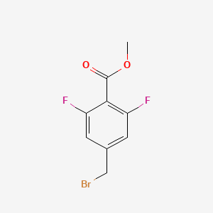 molecular formula C9H7BrF2O2 B1435861 Methyl 4-(Bromomethyl)-2,6-difluorobenzoate CAS No. 1337606-76-4