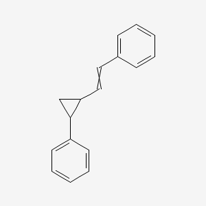 molecular formula C17H16 B14358659 [2-(2-Phenylcyclopropyl)ethenyl]benzene CAS No. 96094-89-2