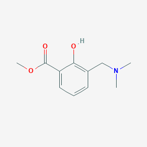 molecular formula C11H15NO3 B14358682 Methyl 3-[(dimethylamino)methyl]-2-hydroxybenzoate CAS No. 95268-40-9